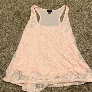 Pink Lacey rose designed shirt